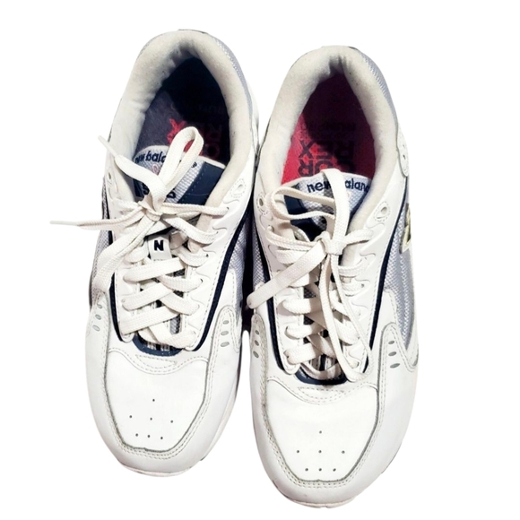 New Balance Womens White Achieve 555 Lace Up Athletic Walking Shoes Size 9 - Picture 2 of 16